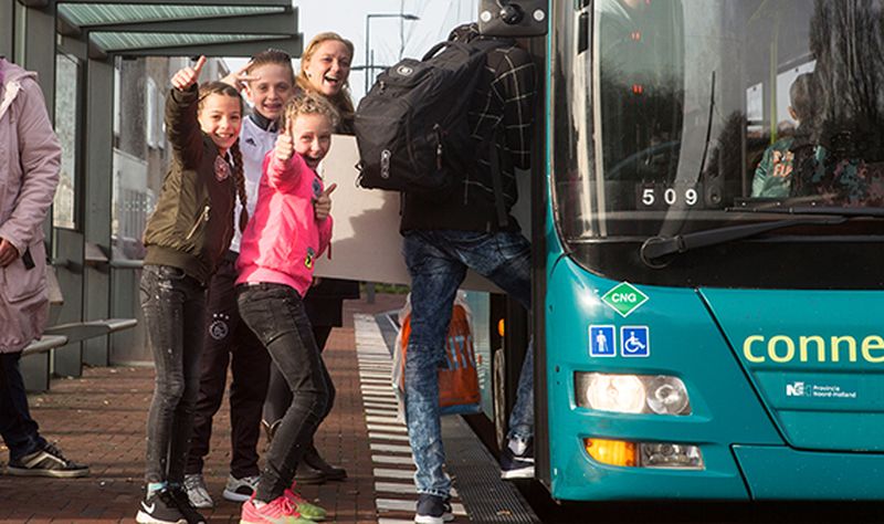 Kinderen tot 12 jaar in Noord-Holland gratis met de bus